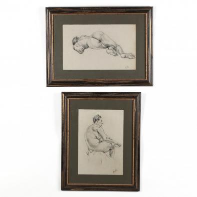 ralph-g-houghton-american-1931-2009-two-framed-life-drawings-signed