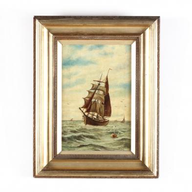 p-b-lovette-english-circa-1900-sailing-ship