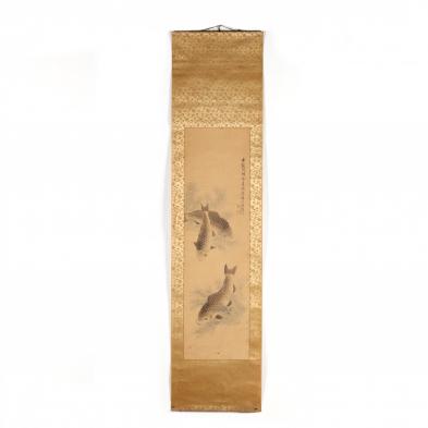 a-hanging-scroll-of-a-pair-of-fish