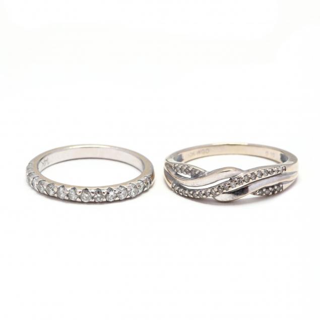 two-white-gold-and-diamond-rings