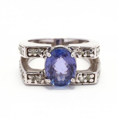 14kt-white-gold-tanzanite-and-diamond-ring