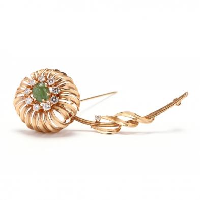 gold-diamond-and-emerald-brooch