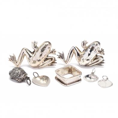 group-of-silver-jewelry-items