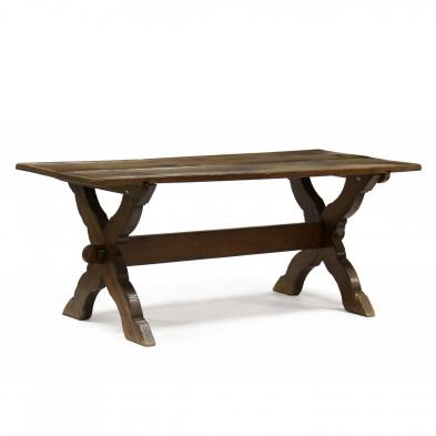 continental-oak-sawbuck-dining-table