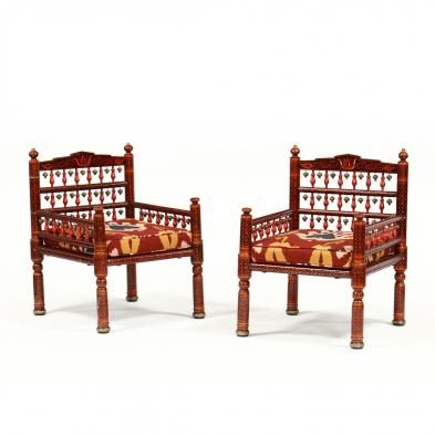 pair-of-vintage-painted-sankheda-chairs