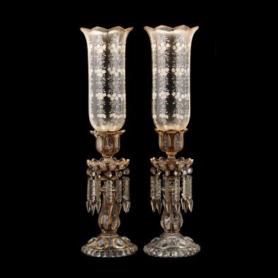 att-baccarat-pair-of-enamel-and-gilt-lustres