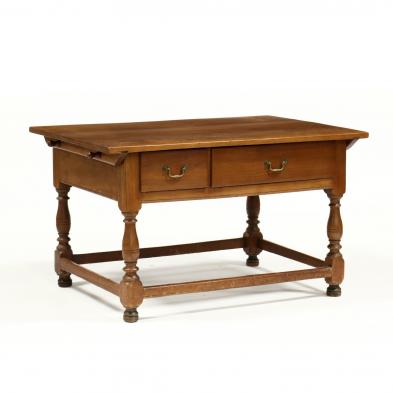 southern-walnut-stretcher-base-work-table