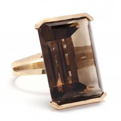 14kt-gold-smoky-quartz-ring