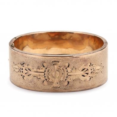 victorian-gold-bangle-bracelet