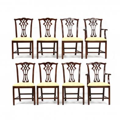 hickory-manufacturing-co-set-of-eight-chippendale-style-dining-chairs