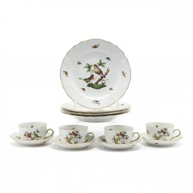 partial-set-of-herend-rothschild-bird-tableware