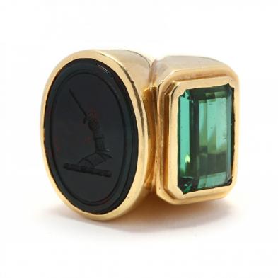 18kt-gold-tourmaline-and-bloodstone-ring-shelle