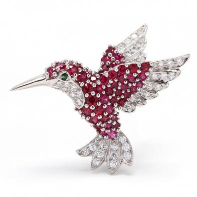 platinum-ruby-and-diamond-hummingbird-brooch-scully-scully