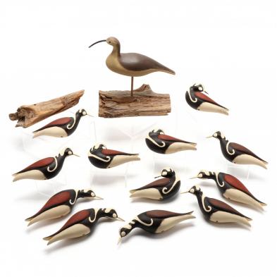 bragg-cox-shorebird-carvings