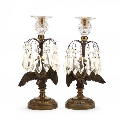 pair-of-antique-regency-bronze-eagle-candlesticks