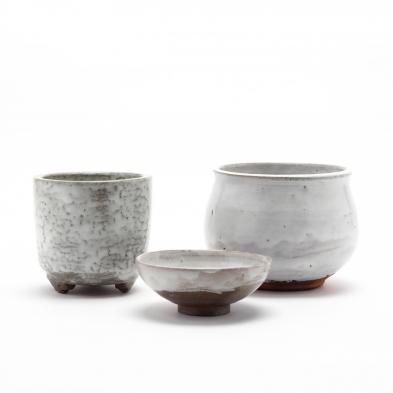 three-nc-art-pottery-chinese-white-glazed-vases