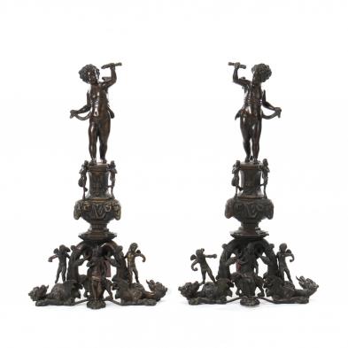 pair-large-renaissance-revival-bronze-andirons