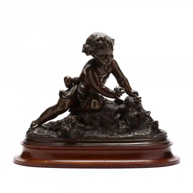 an-antique-bronze-sculpture-putto-with-snail