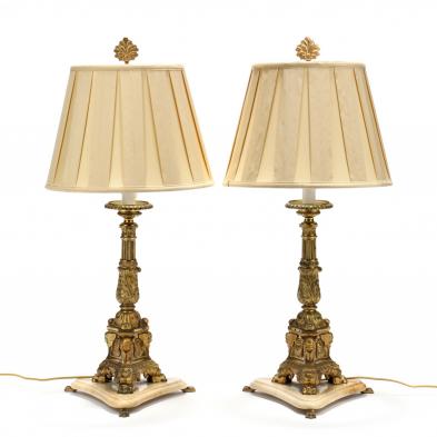 pair-of-antique-ecclesiastical-dore-bronze-and-marble-table-lamps