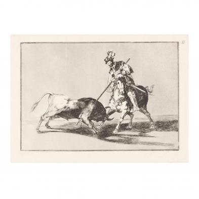 francisco-goya-spanish-1746-1828-i-el-cid-campeador-lanceando-otro-toro-the-cid-campeador-spearing-another-bull-i