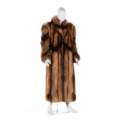 vintage-unisex-rich-brown-fox-fur-coat
