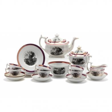 staffordshire-sunderland-pink-luster-18-piece-tea-set