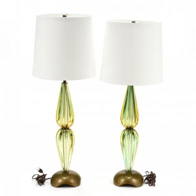 pair-of-vintage-murano-glass-table-lamps