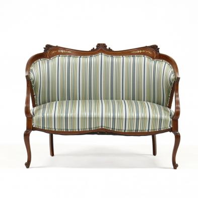 edwardian-carved-and-inlaid-mahogany-settee
