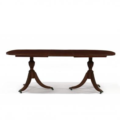 federal-style-double-pedestal-mahogany-dining-table