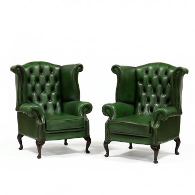 pair-of-queen-anne-style-leather-upholstered-easy-chairs