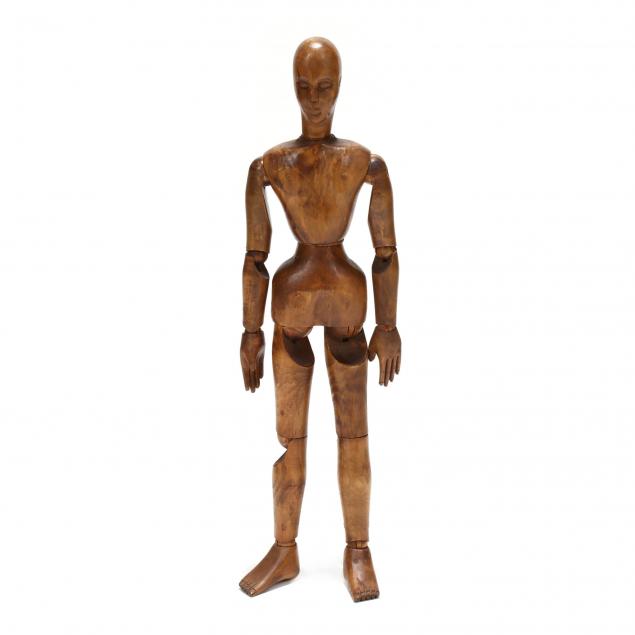 large-vintage-carved-wood-articulated-artist-s-mannequin