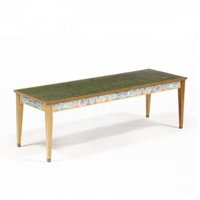contemporary-signed-maple-and-tile-low-table