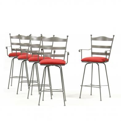 charleston-forge-set-of-five-contemporary-iron-barstools