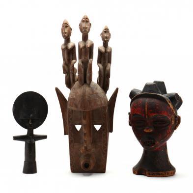 three-west-african-wood-carvings