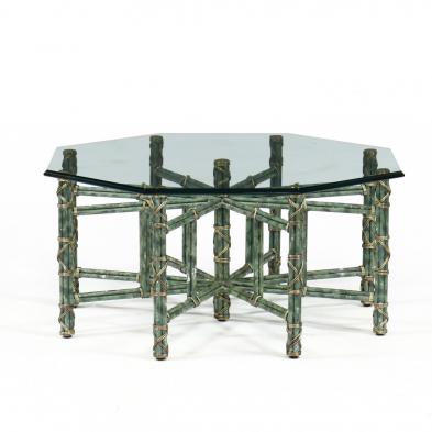 contemporary-designer-octagonal-glass-and-iron-coffee-table