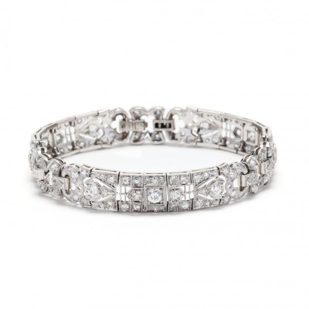 art-deco-platinum-and-diamond-bracelet