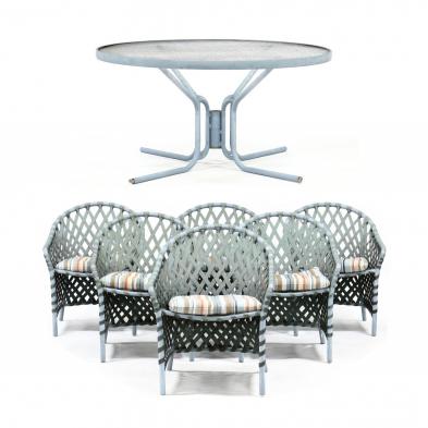 brown-jordan-set-of-barrel-back-patio-chairs-and-table