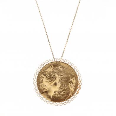 gold-art-nouveau-style-pendant-necklace