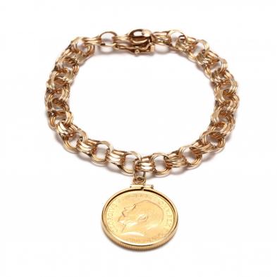 gold-coin-charm-bracelet