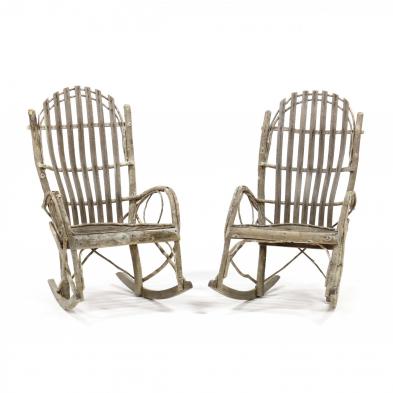 pair-of-vintage-hickory-twig-rocking-chairs
