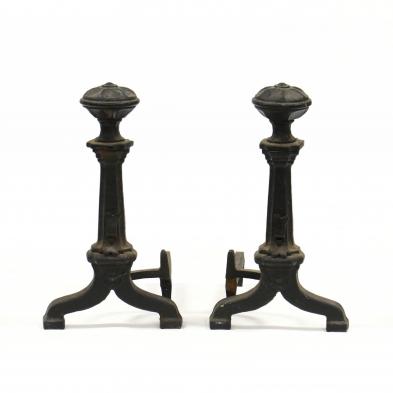 pair-of-vintage-arts-crafts-andirons