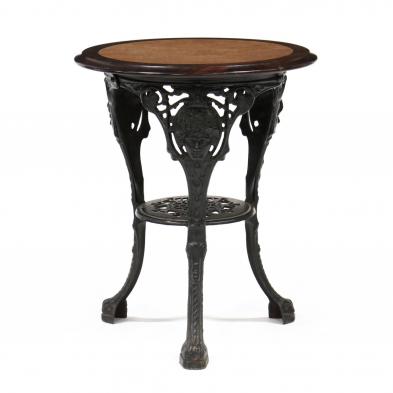 victorian-style-iron-and-mahogany-ice-cream-parlor-table