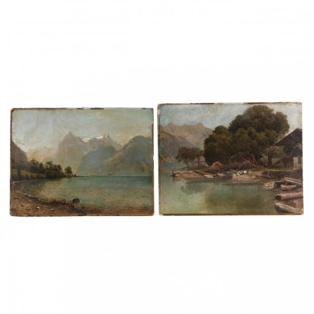 johannes-bartholomaus-duntze-german-1823-1895-two-views-of-lake-lucerne