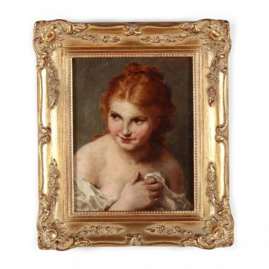 r-fechenbach-german-circa-1900-a-young-woman-with-red-hair