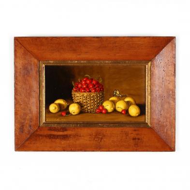 sondra-lipton-ny-still-life-with-cherries-lemons-butterfly