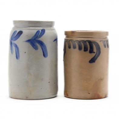 two-antique-stoneware-jars