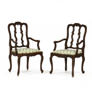 pair-of-french-provincial-carved-oak-armchairs