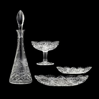 four-vintage-cut-glass-dining-accessories