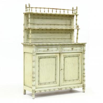 antique-continental-faux-bamboo-buffet