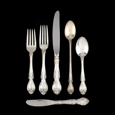 gorham-melrose-sterling-silver-flatware-partial-service